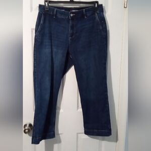 Liz Claiborne Deep Indigo Cropped Jeans